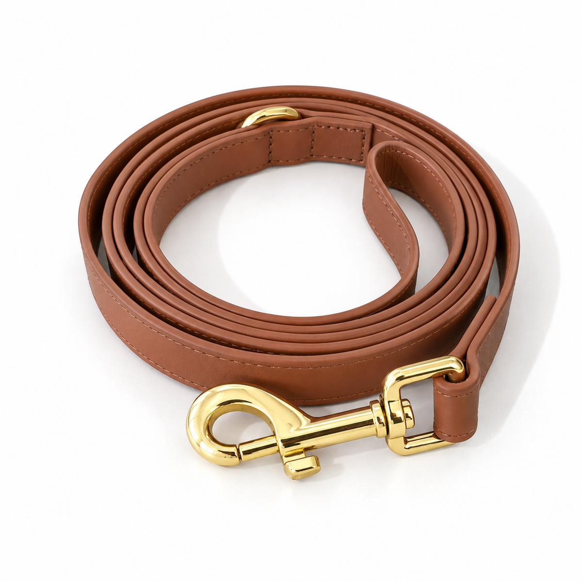 Caramel Classic Vegan Leather Leash