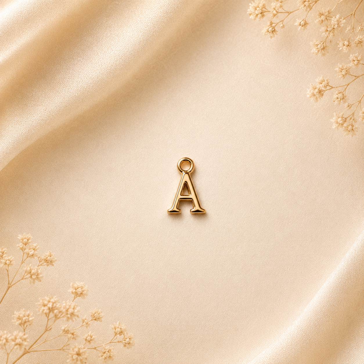 The Sleek Gold Alphabet Charm