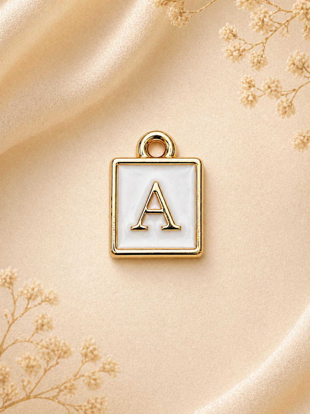 The Ivory Frame Alphabet Charm