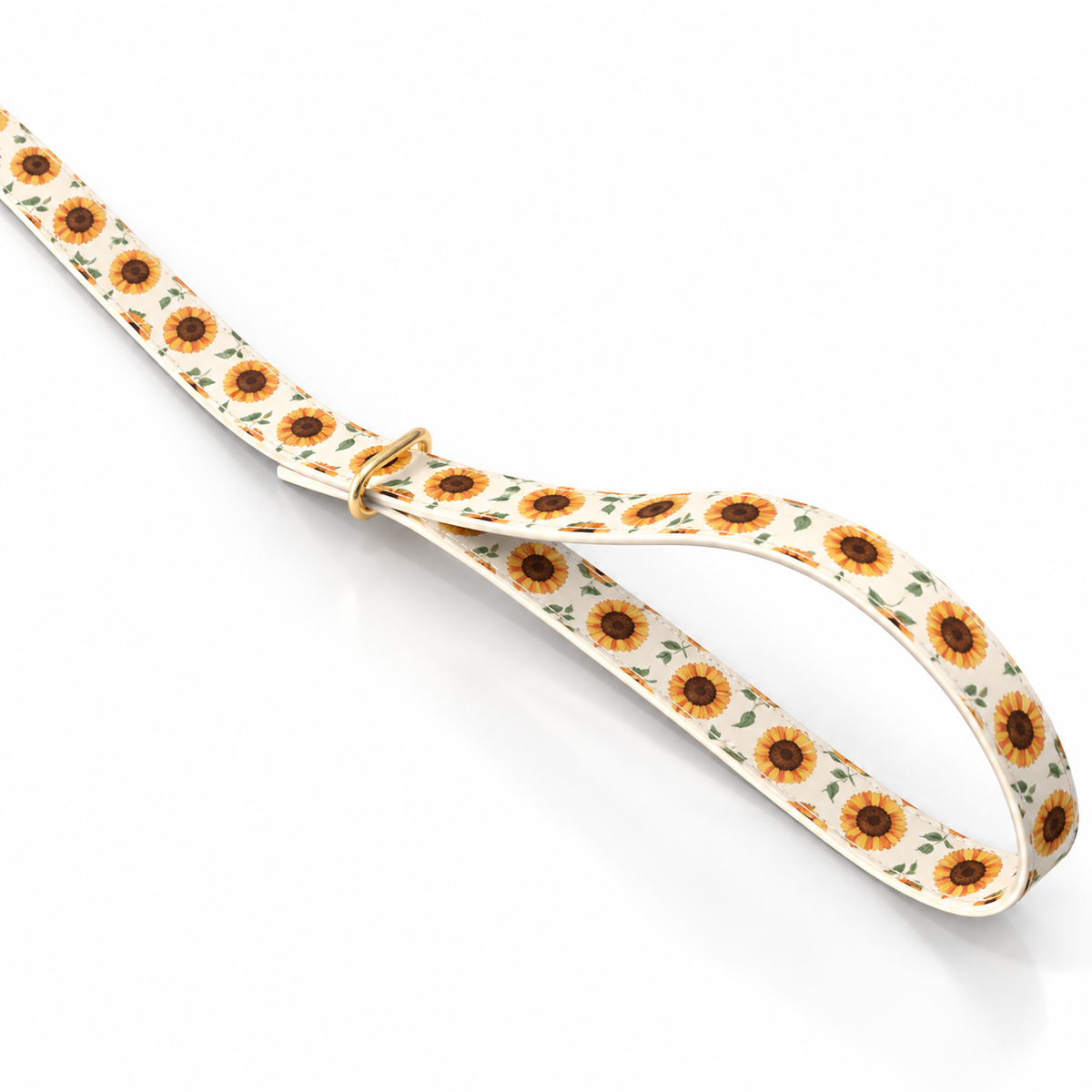 Sunflower Bloom Vegan Leather Leash