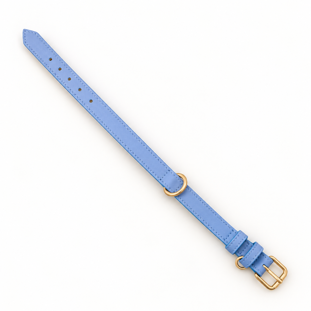 Powder Blue Vegan Leather Collar