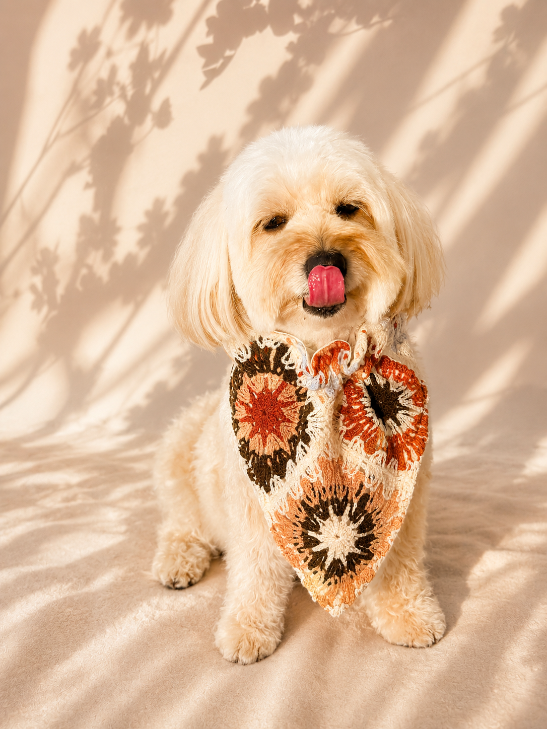 Crochet Bloom Bandana