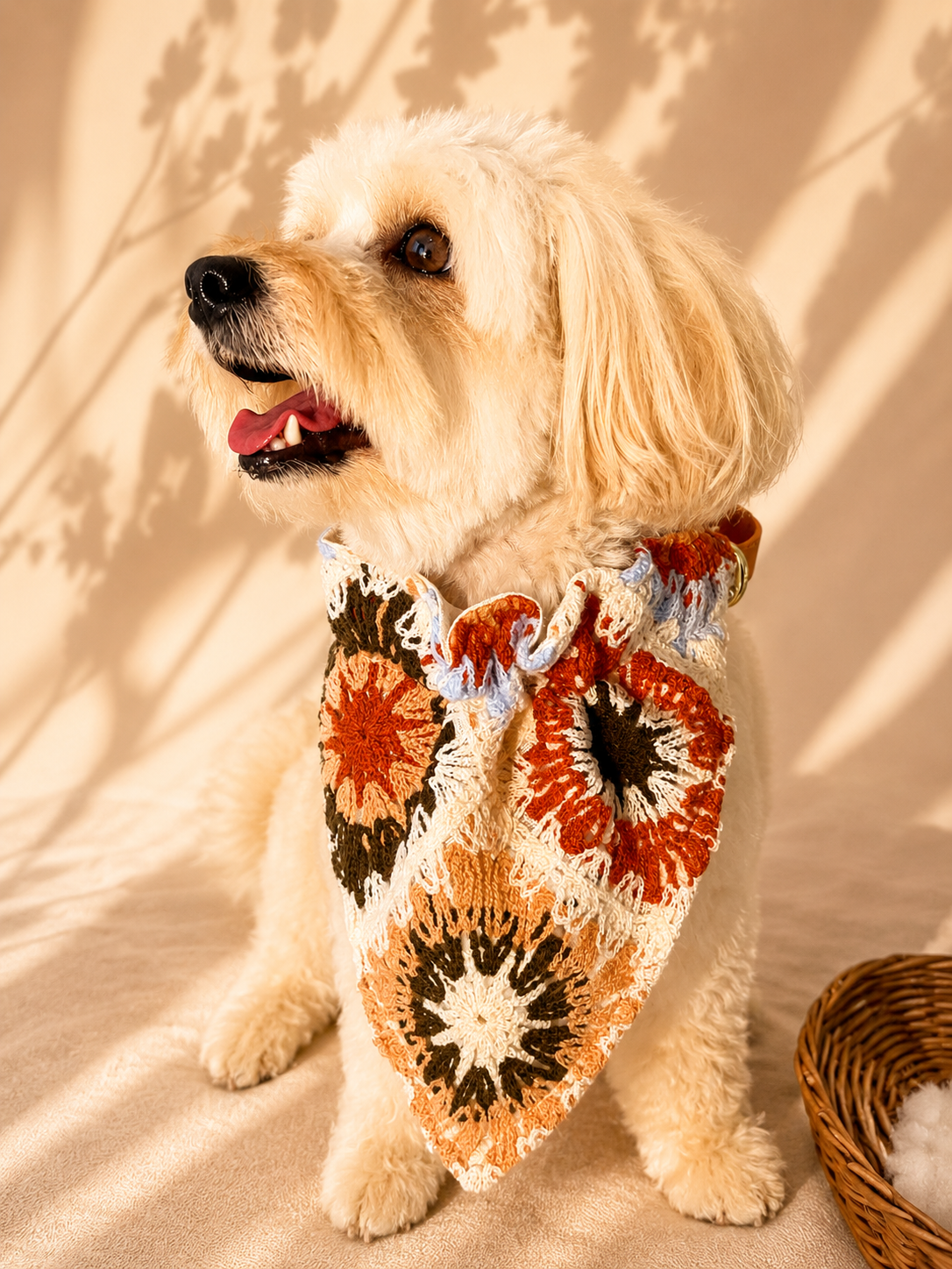 Crochet Bloom Bandana