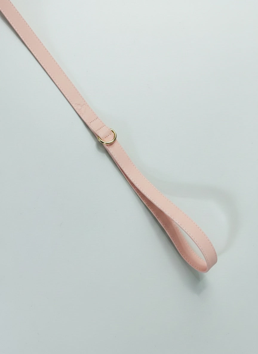 Baby Pink Vegan Leather Leash
