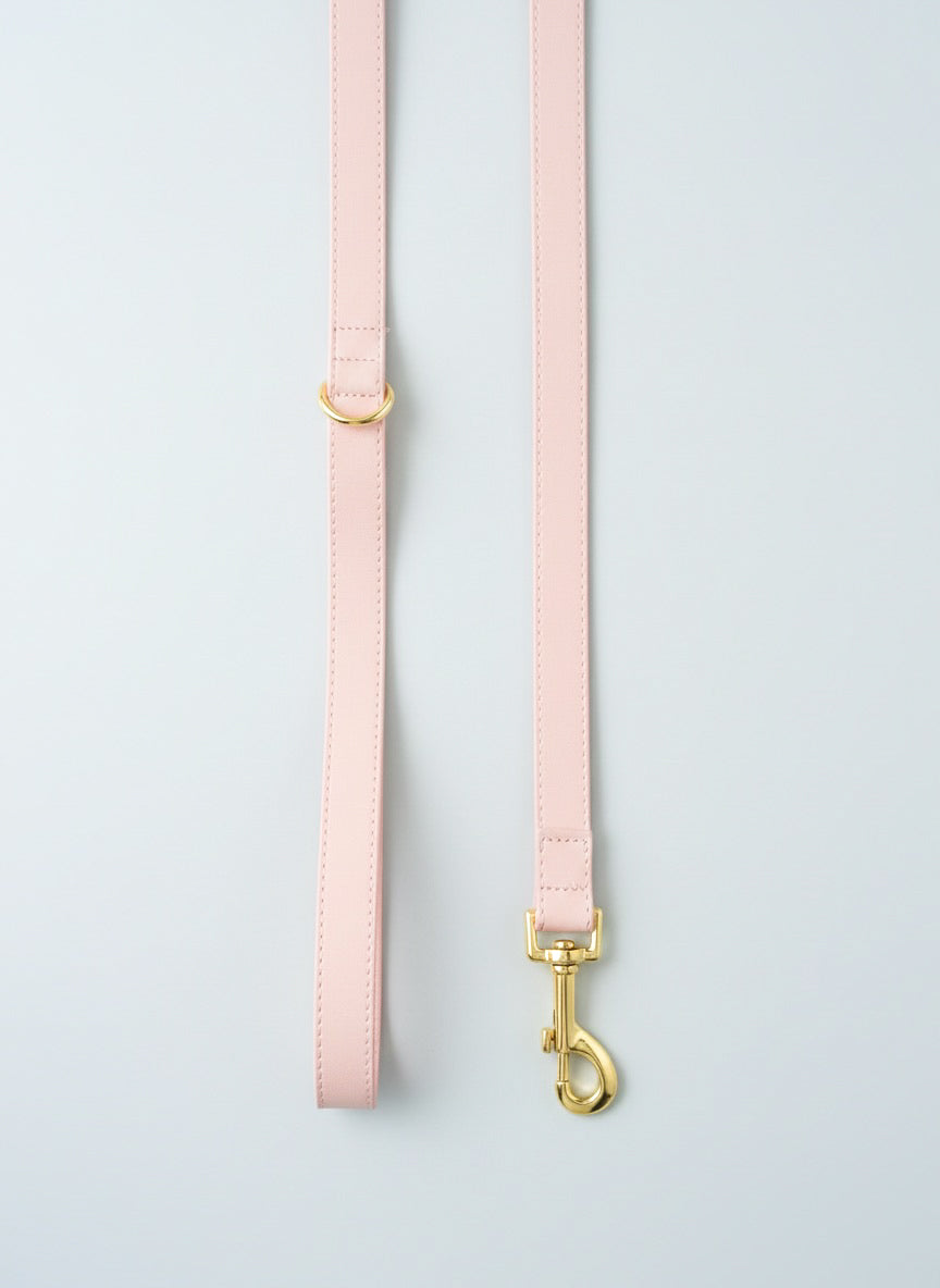 Baby Pink Vegan Leather Leash